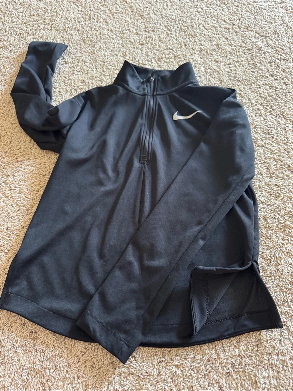 Nike Girls Dri-fit 1/4 zip long sleeve